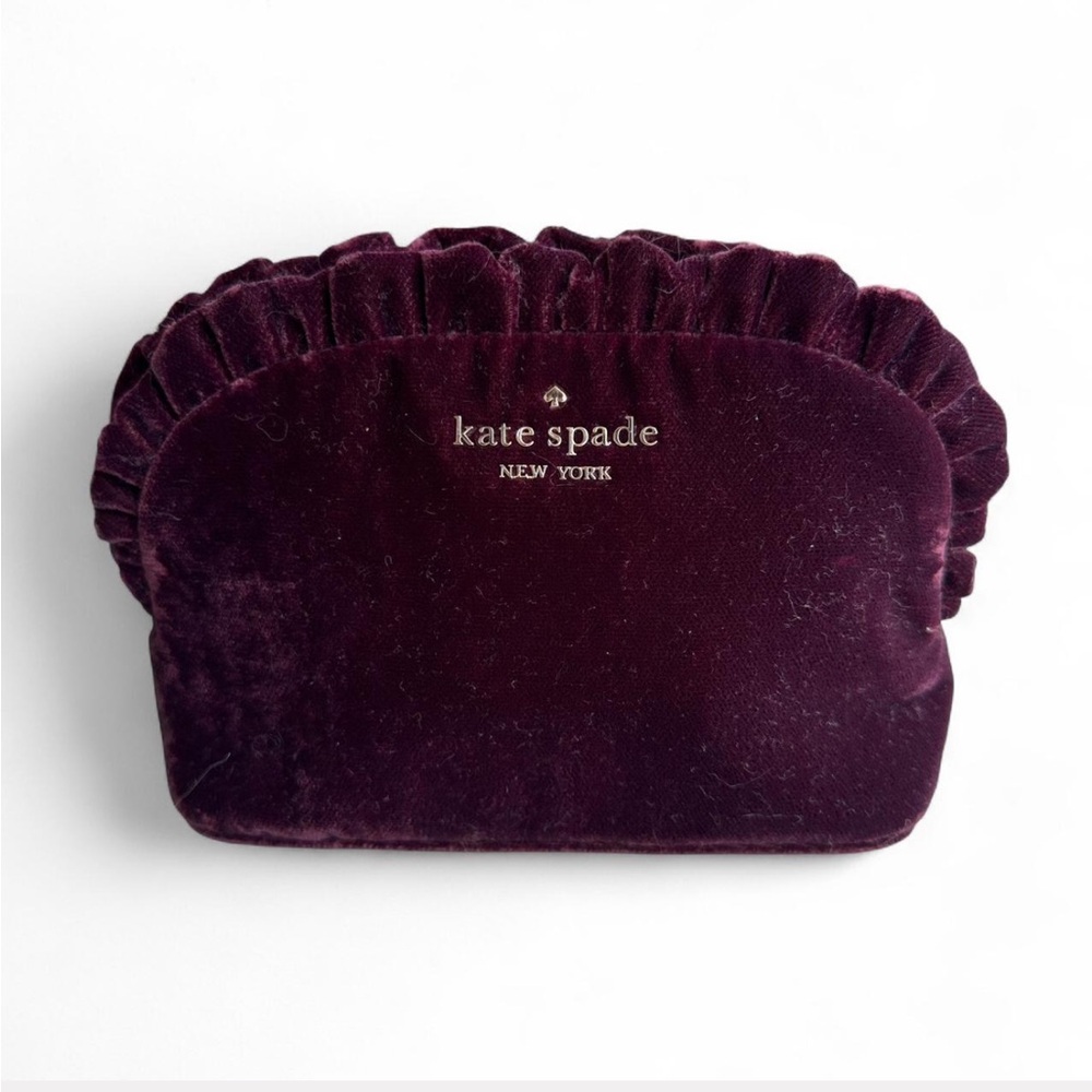 Kate Spade Deep Purple Velvet Pouch